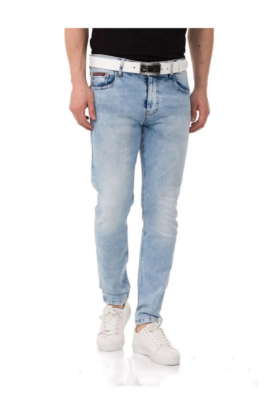 CD820 Jeansy męskie Slim-Fit Basic Look