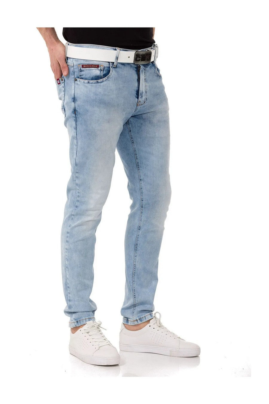 CD820 Jeansy męskie Slim-Fit Basic Look