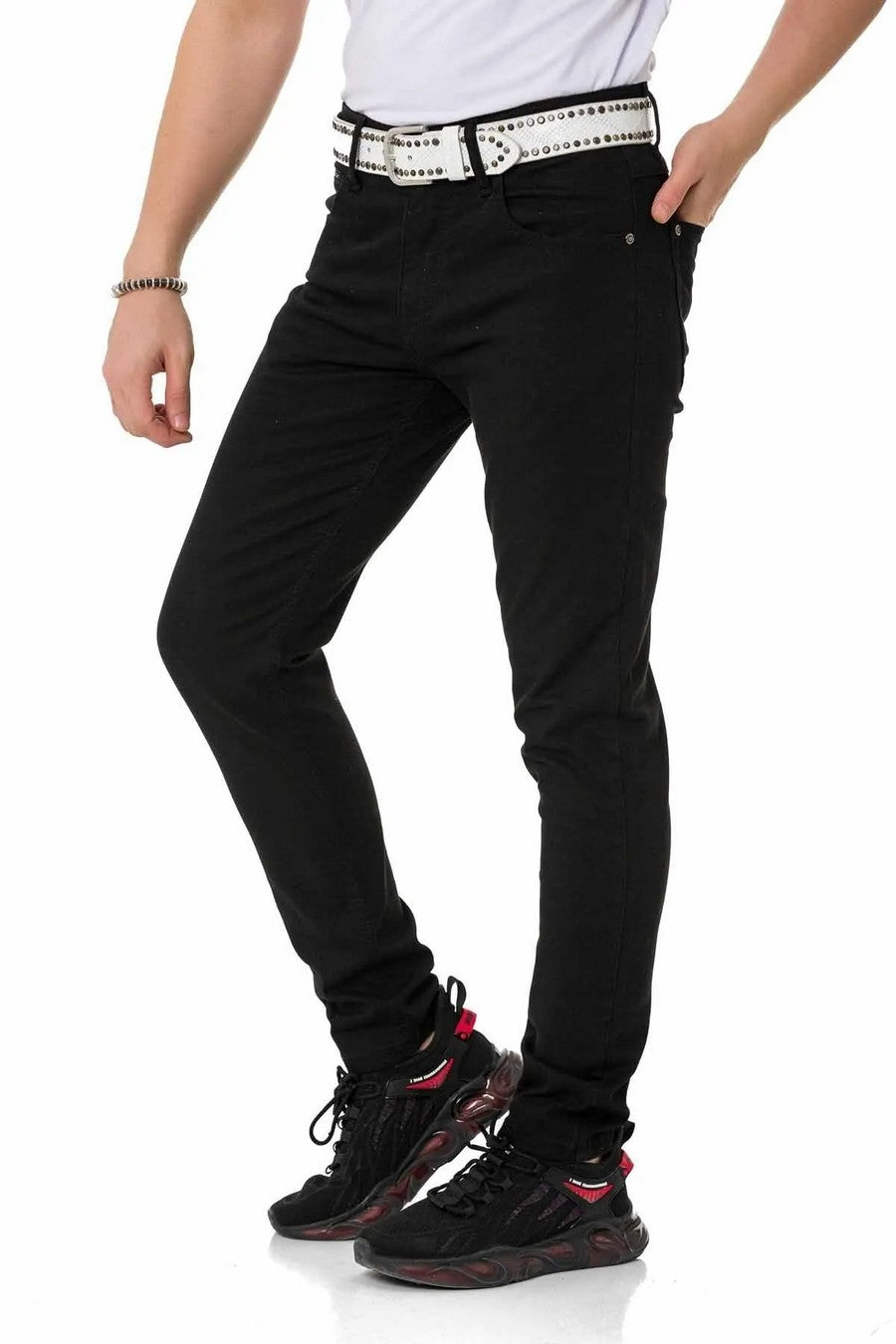 CD820 Jeansy męskie Slim-Fit Basic Look