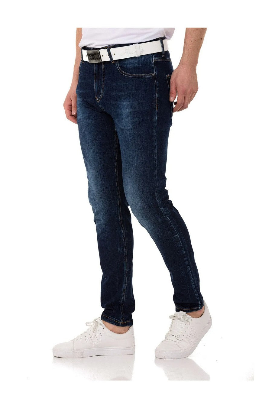 CD820 Jeansy męskie Slim-Fit Basic Look