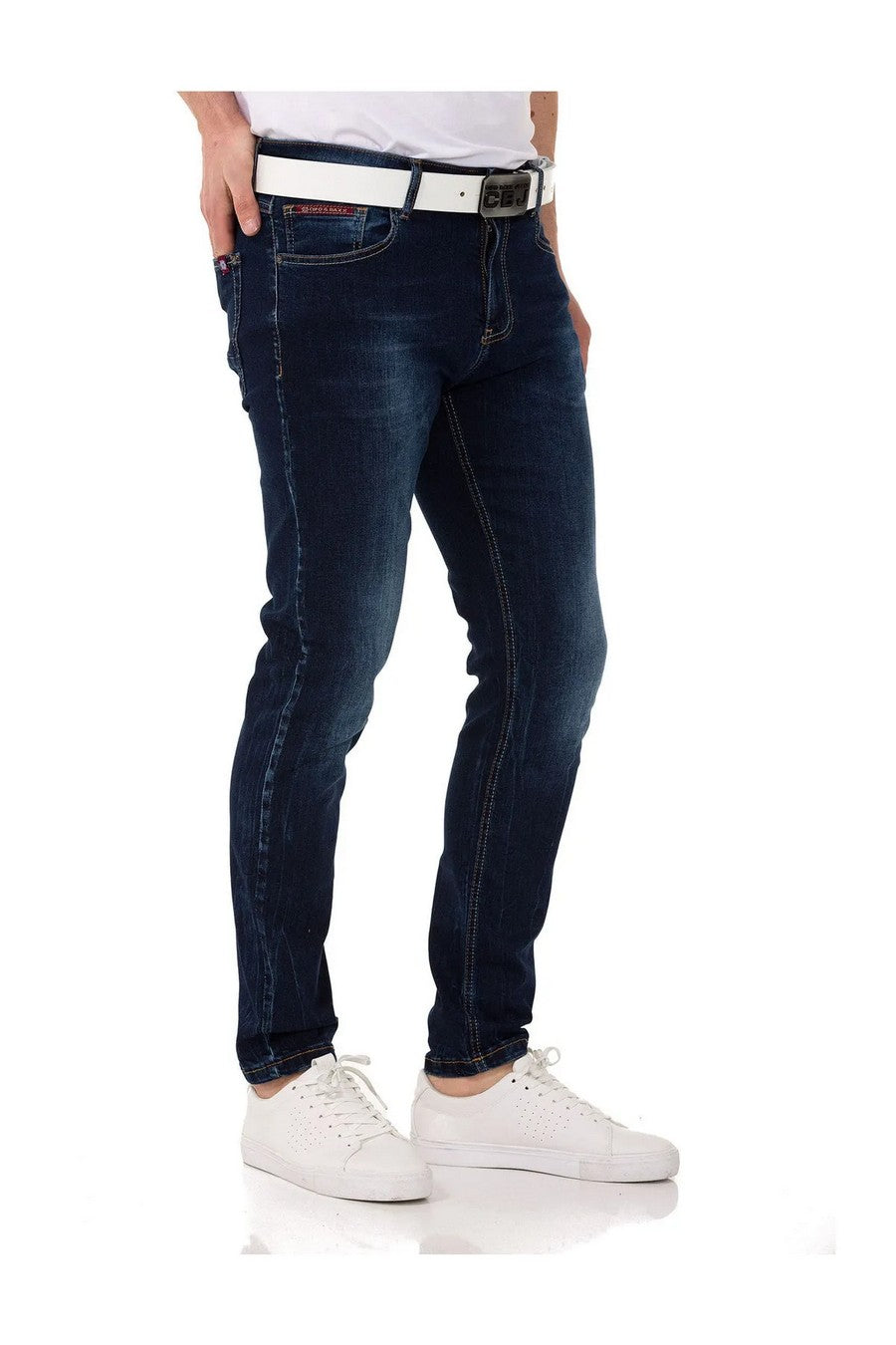 CD820 Jeansy męskie Slim-Fit Basic Look
