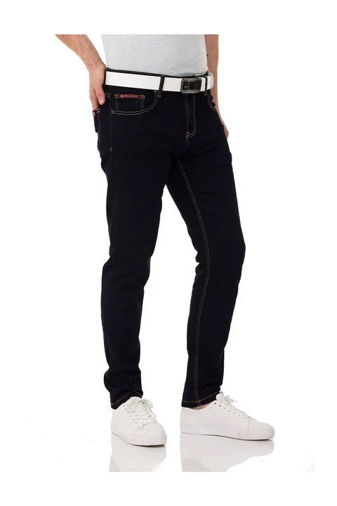 CD820 Jeansy męskie Slim-Fit Basic Look
