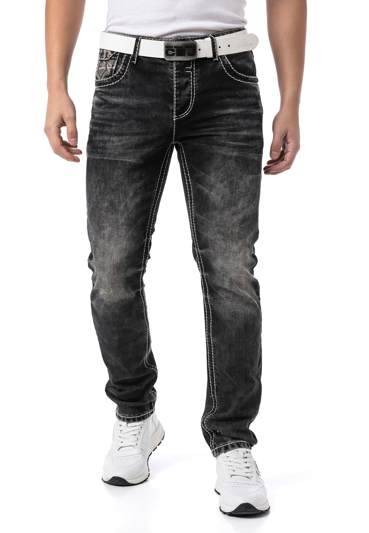 CD862 Herren Jeans – Dunkelblau, Modern & Individuell