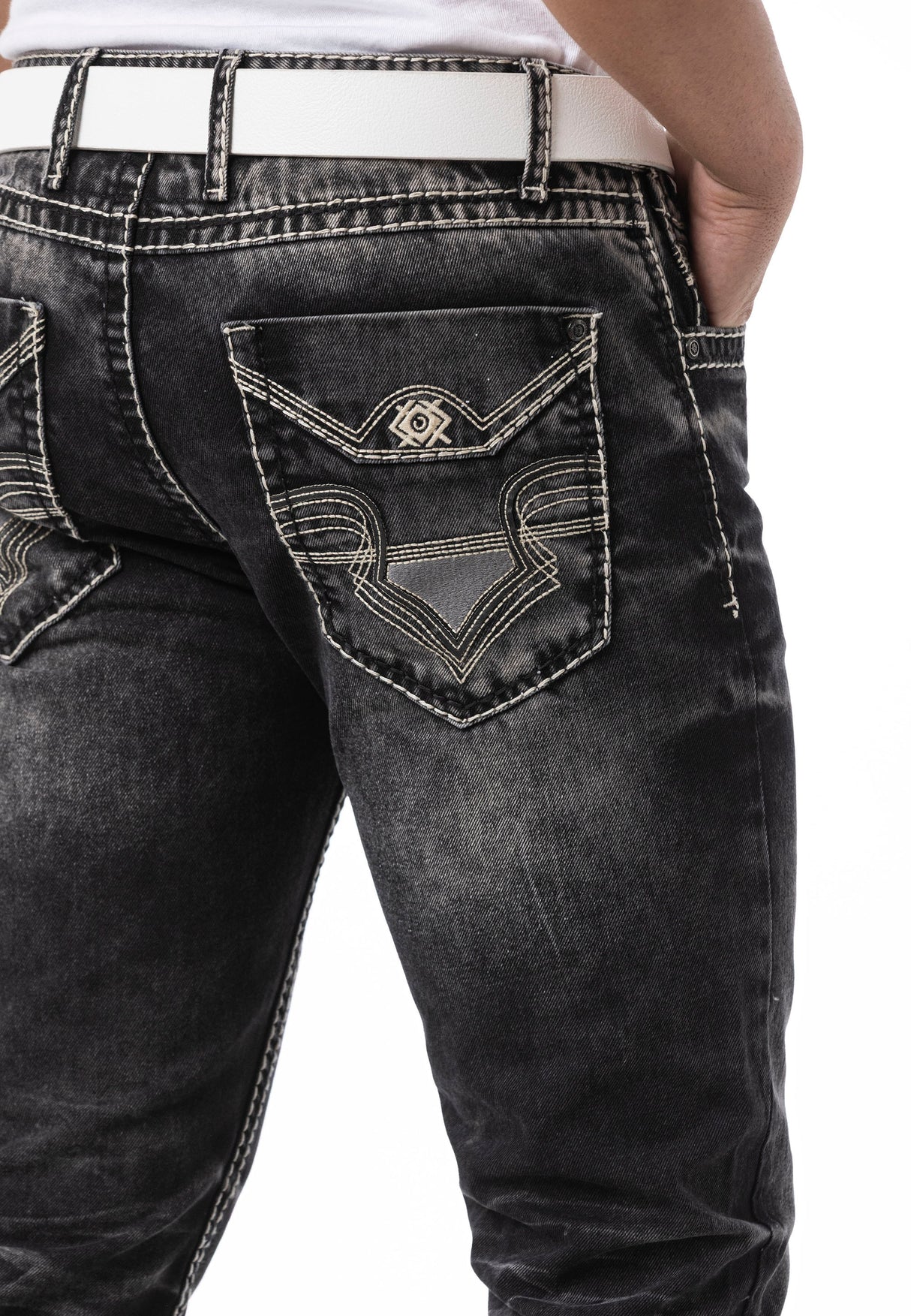 CD862 Herren Jeans – Dunkelblau, Modern & Individuell