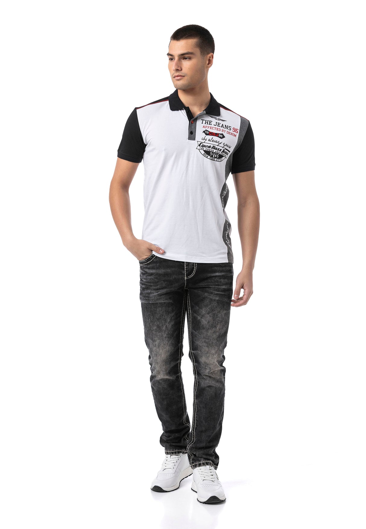 CD862 Herren Jeans – Dunkelblau, Modern & Individuell