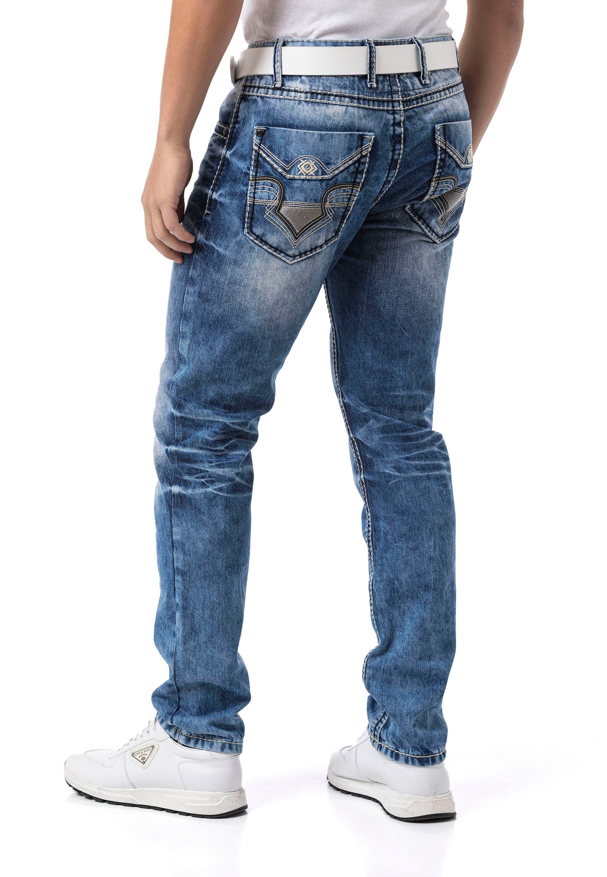 CD862 Herren Jeans – Dunkelblau, Modern & Individuell