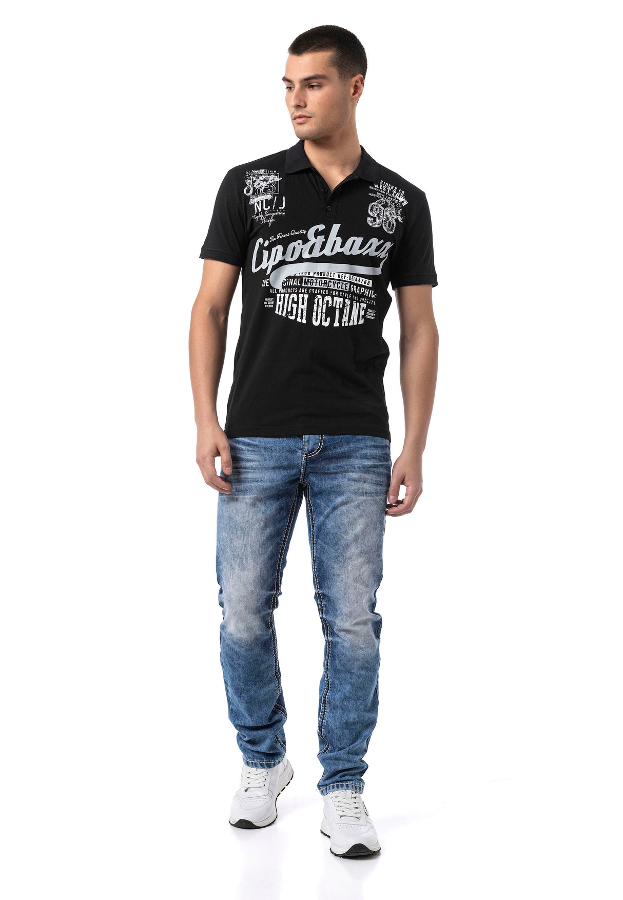 CD862 Herren Jeans – Dunkelblau, Modern & Individuell