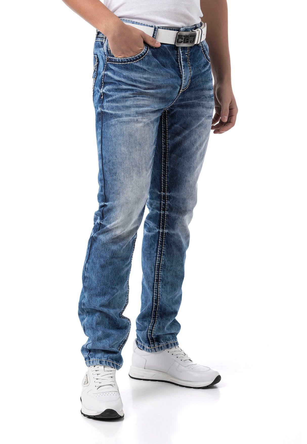 CD862 Herren Jeans – Dunkelblau, Modern & Individuell