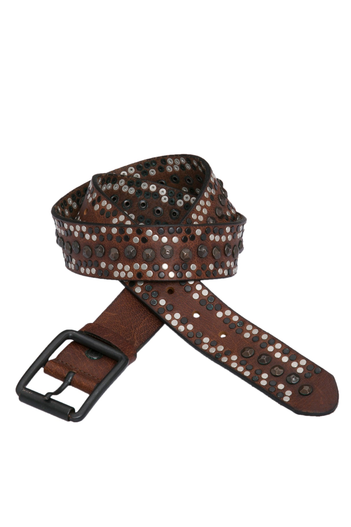 CG132 Ceinture en cuir masculin avec un motif de rivet