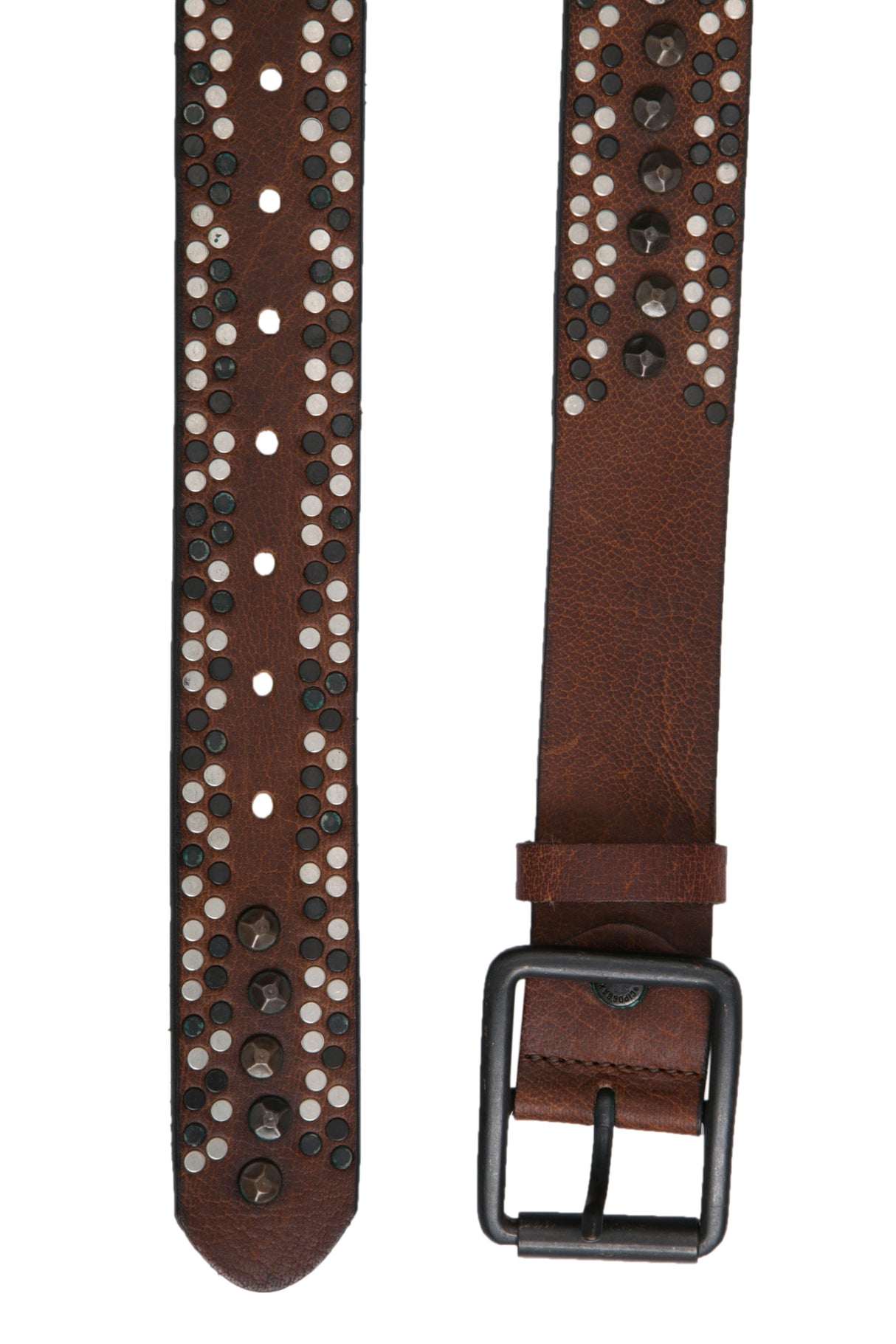 CG132 Ceinture en cuir masculin avec un motif de rivet