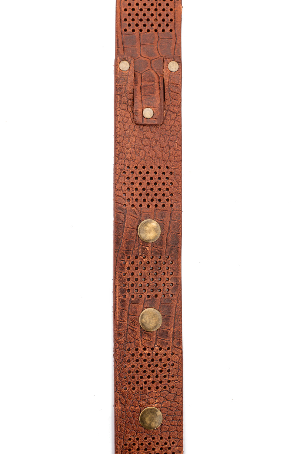 Cinturones de cuero para hombres CG158 con remaches fríos