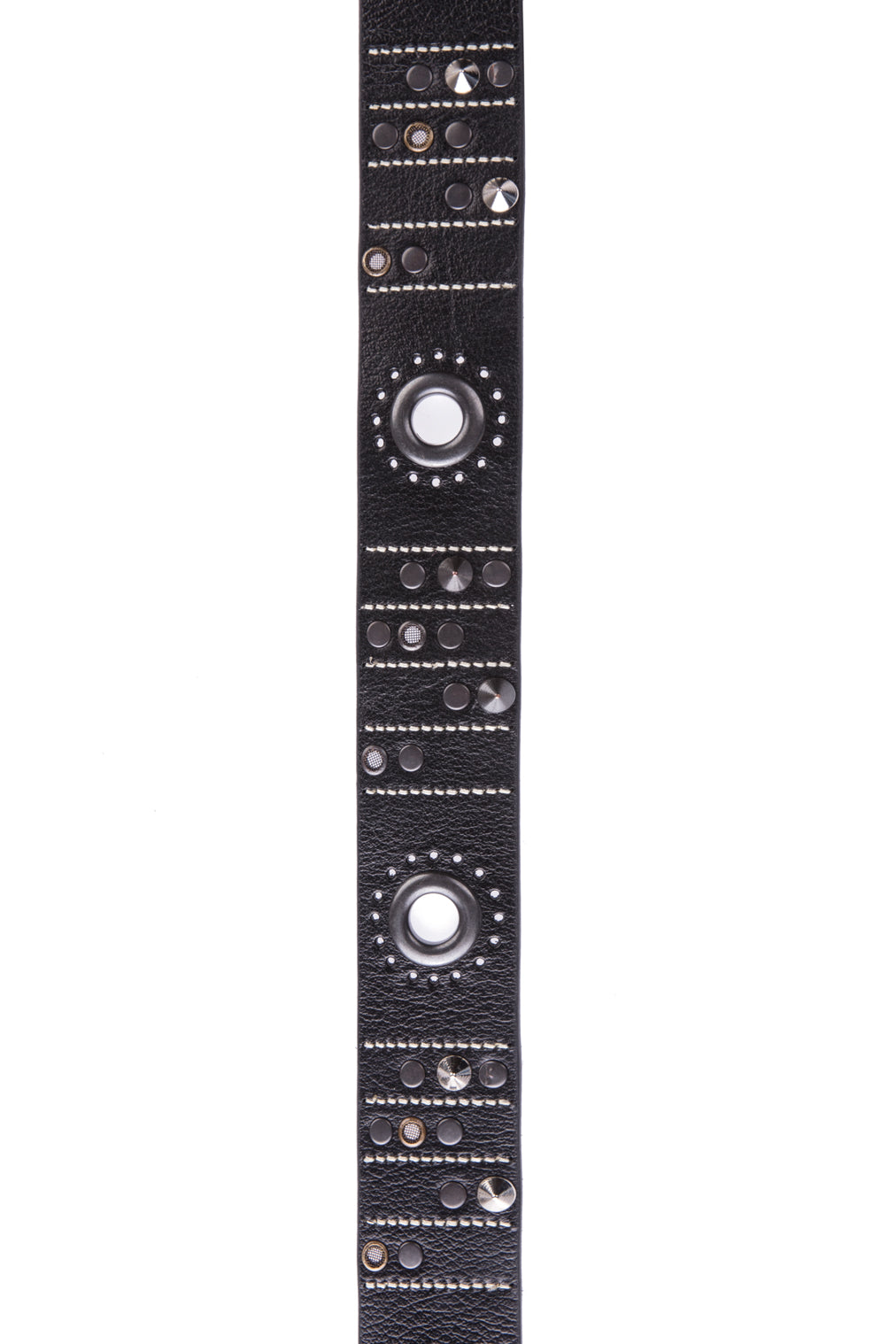 CG162 pasek męski z metalowymi ozdobami