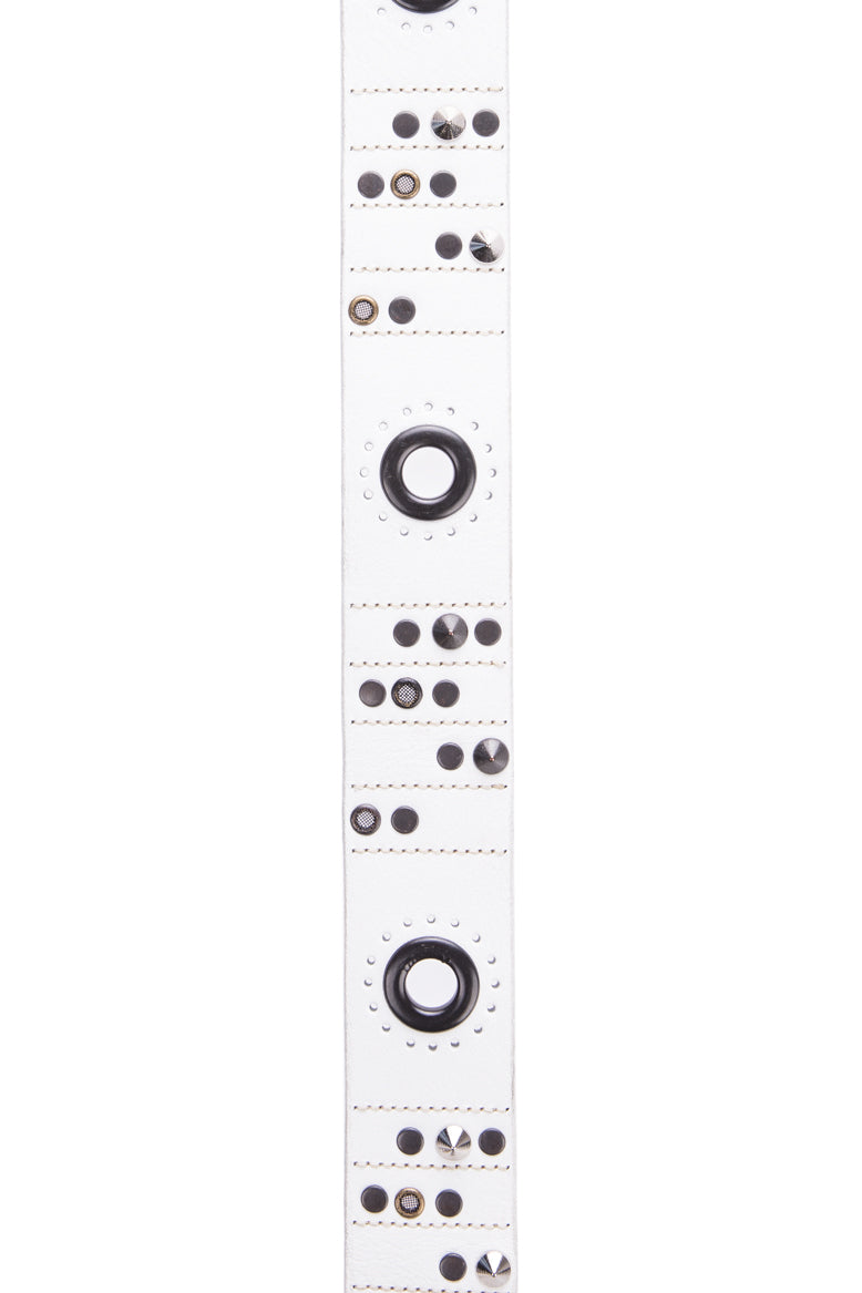 CG162 pasek męski z metalowymi ozdobami