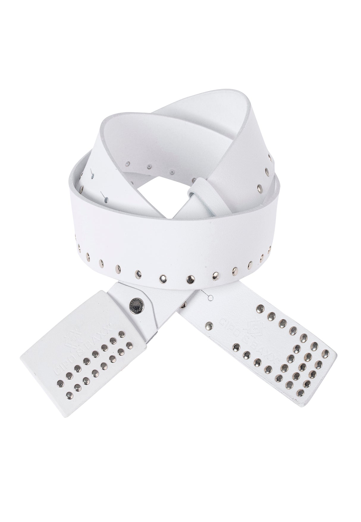 CG163 pasek męski z nitami