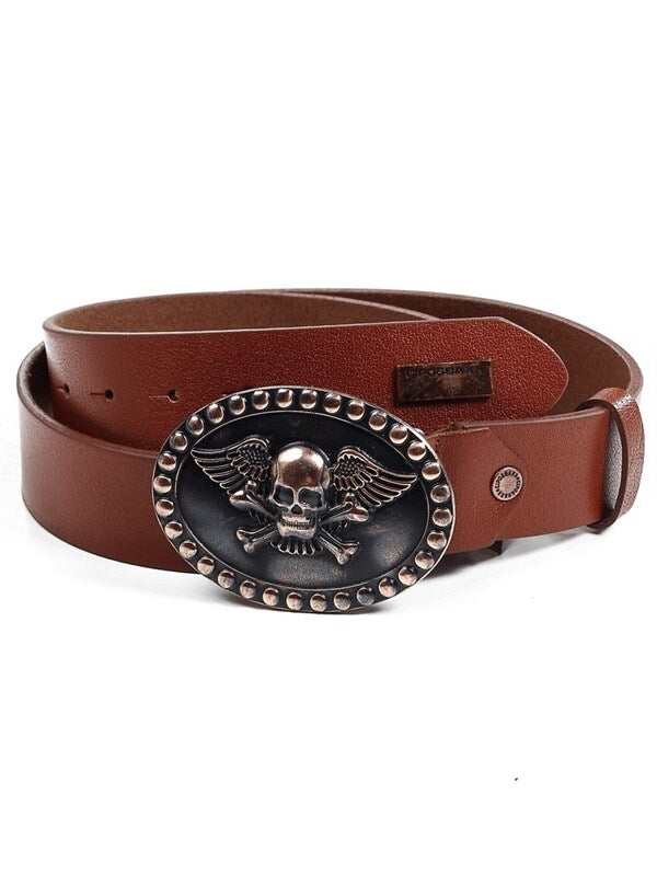 CG166 pasek męski z ozdobną klamrą