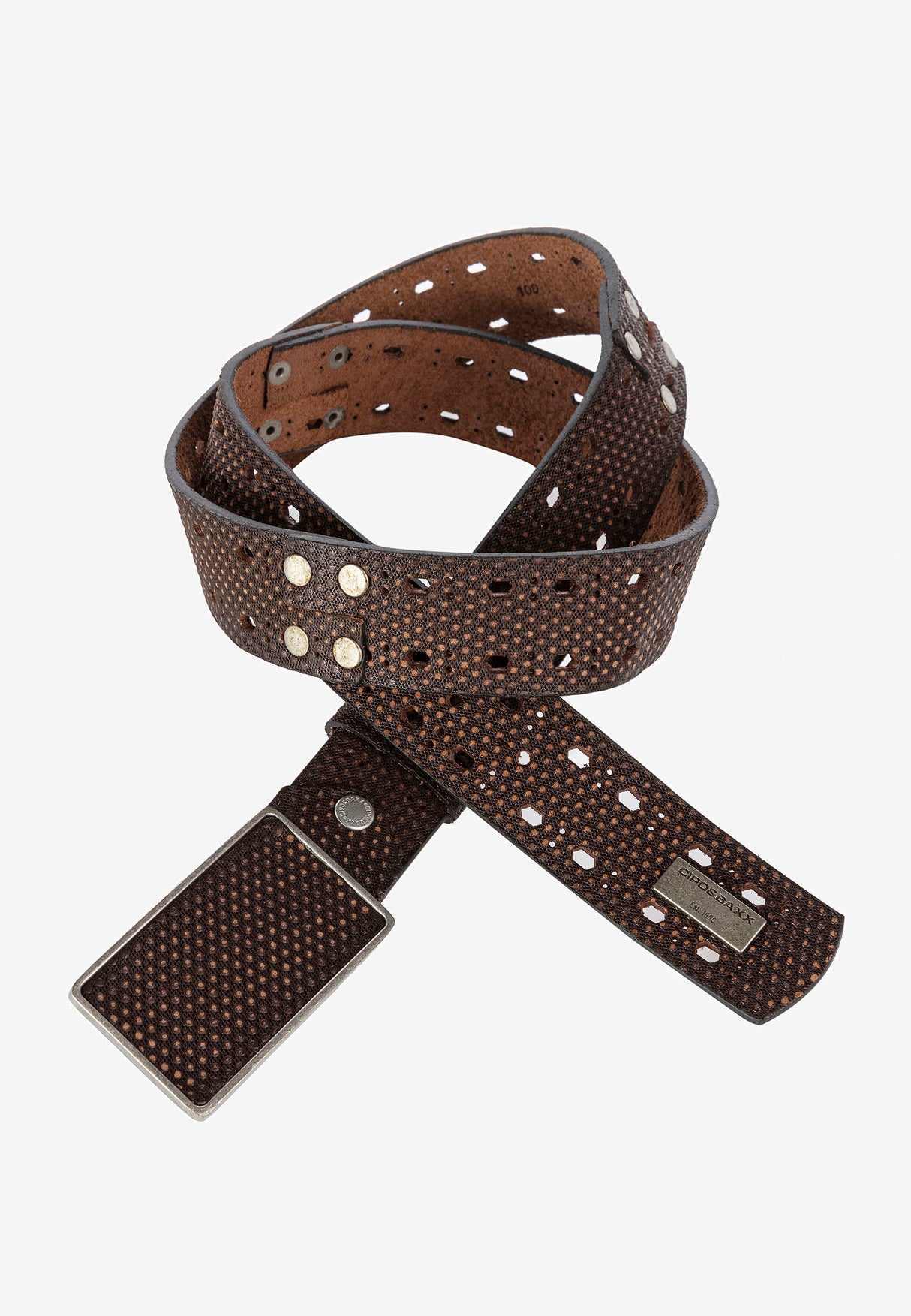 CG174 pasek męski z ozdobną klamrą