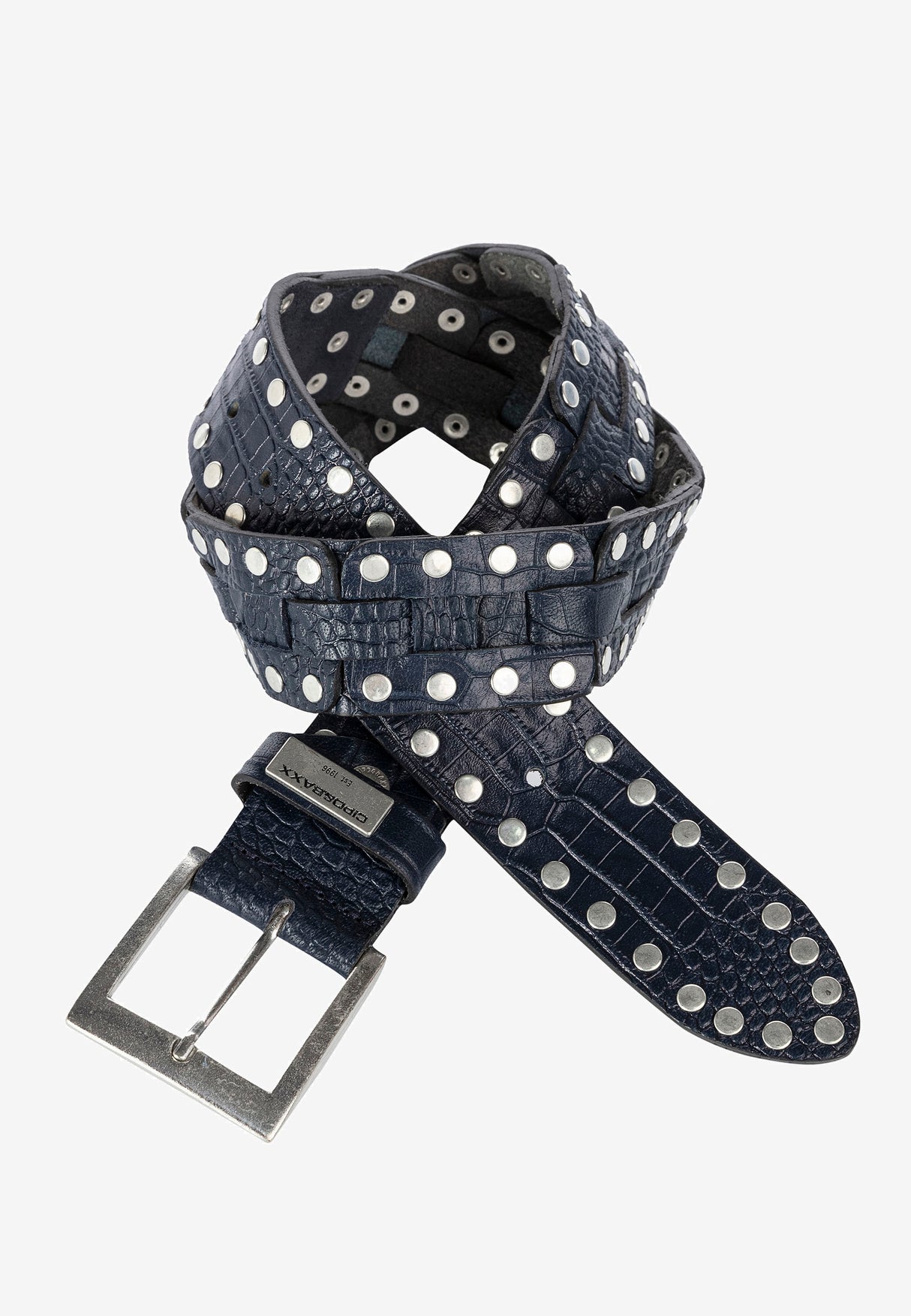 CG175 pasek męski z nitami