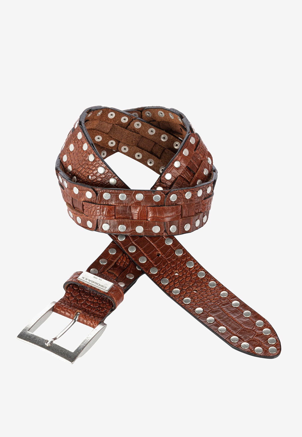 CG175 pasek męski z nitami