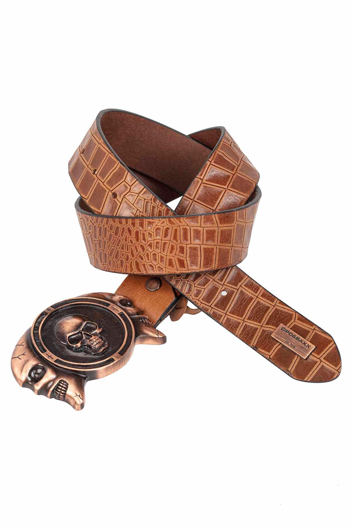 CG198 pasek męski z ozdobną klamrą