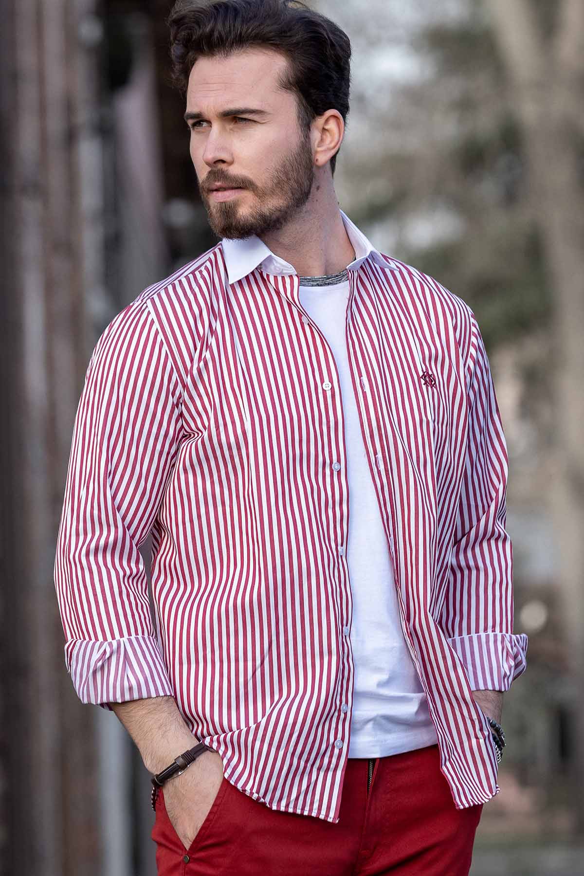 Camicia da uomo CH192 con design
