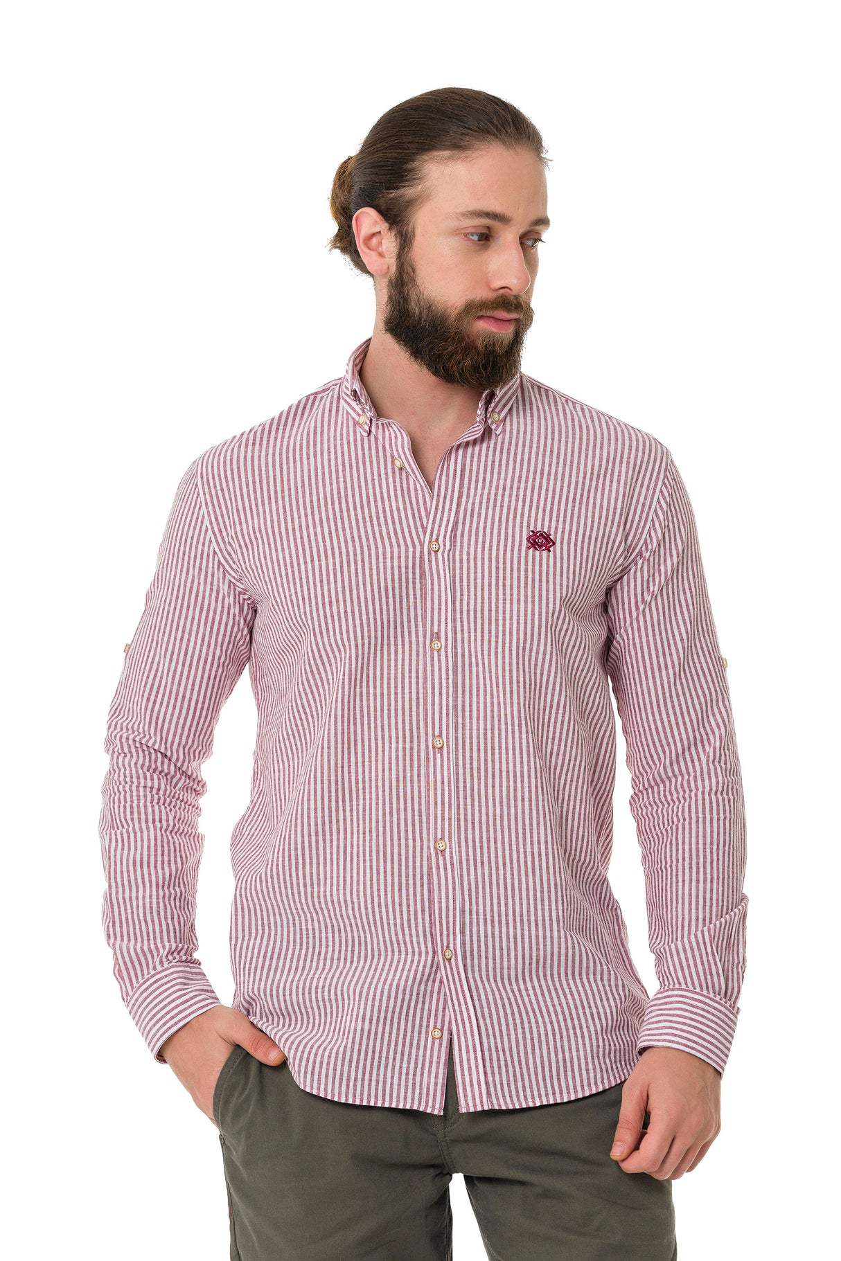 CH194 koszula męska w paski