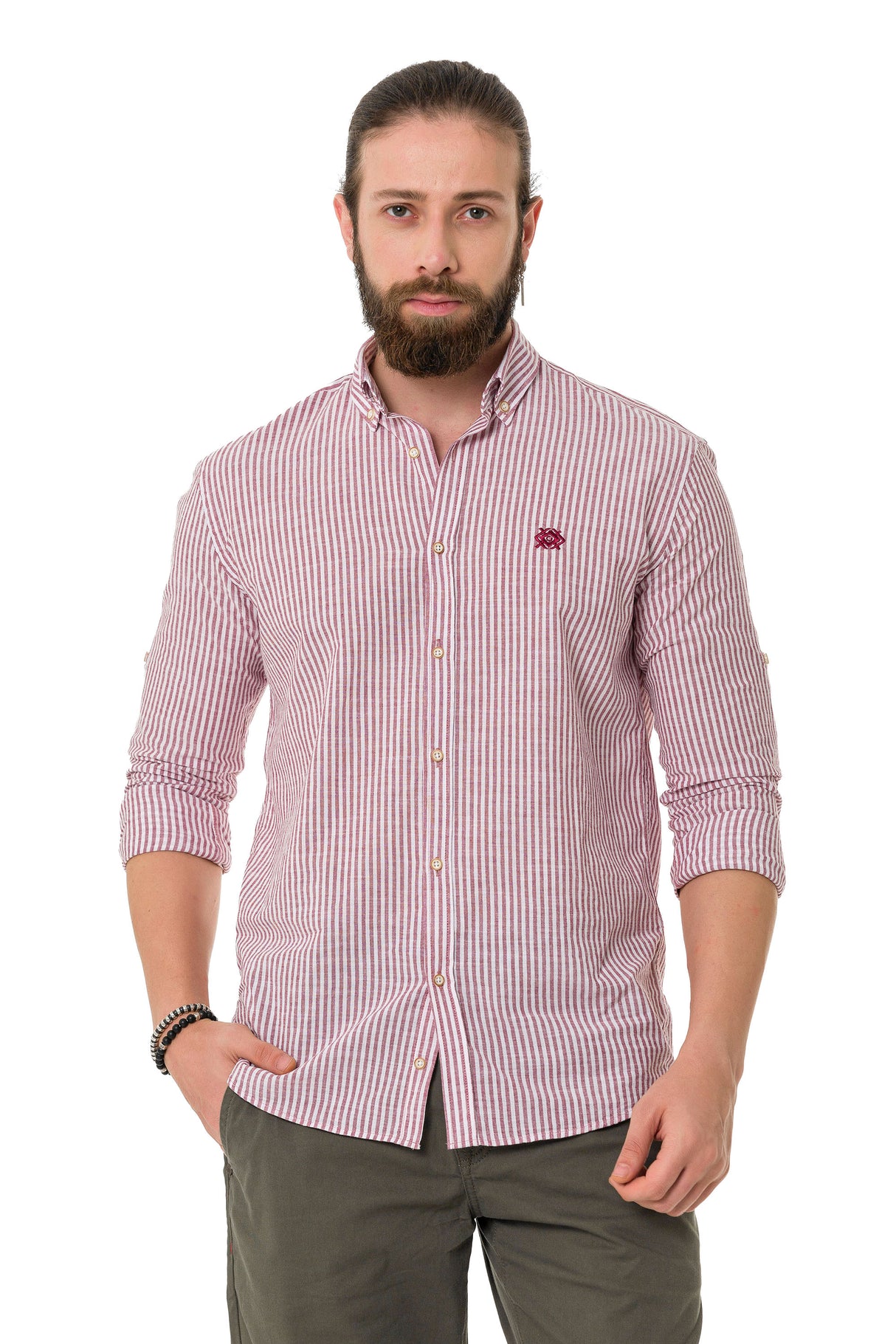 CH194 koszula męska w paski