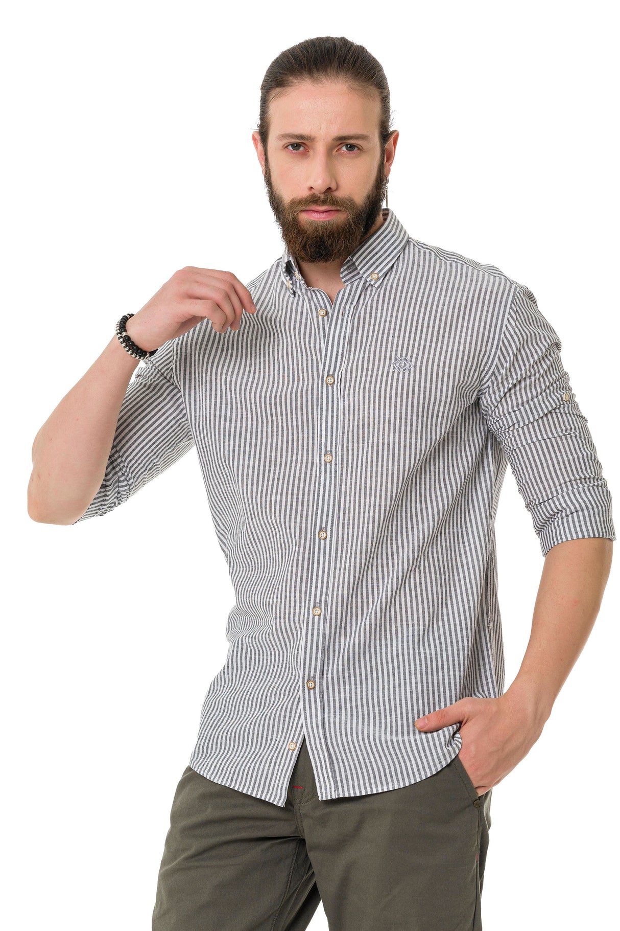 CH194 koszula męska w paski