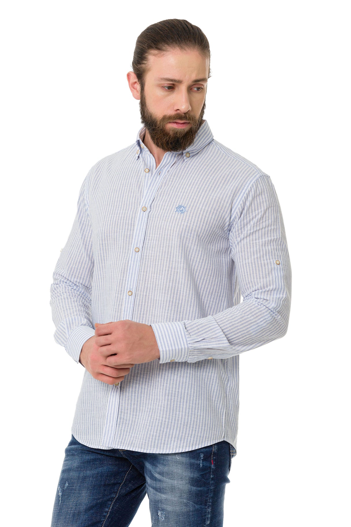 CH194 koszula męska w paski