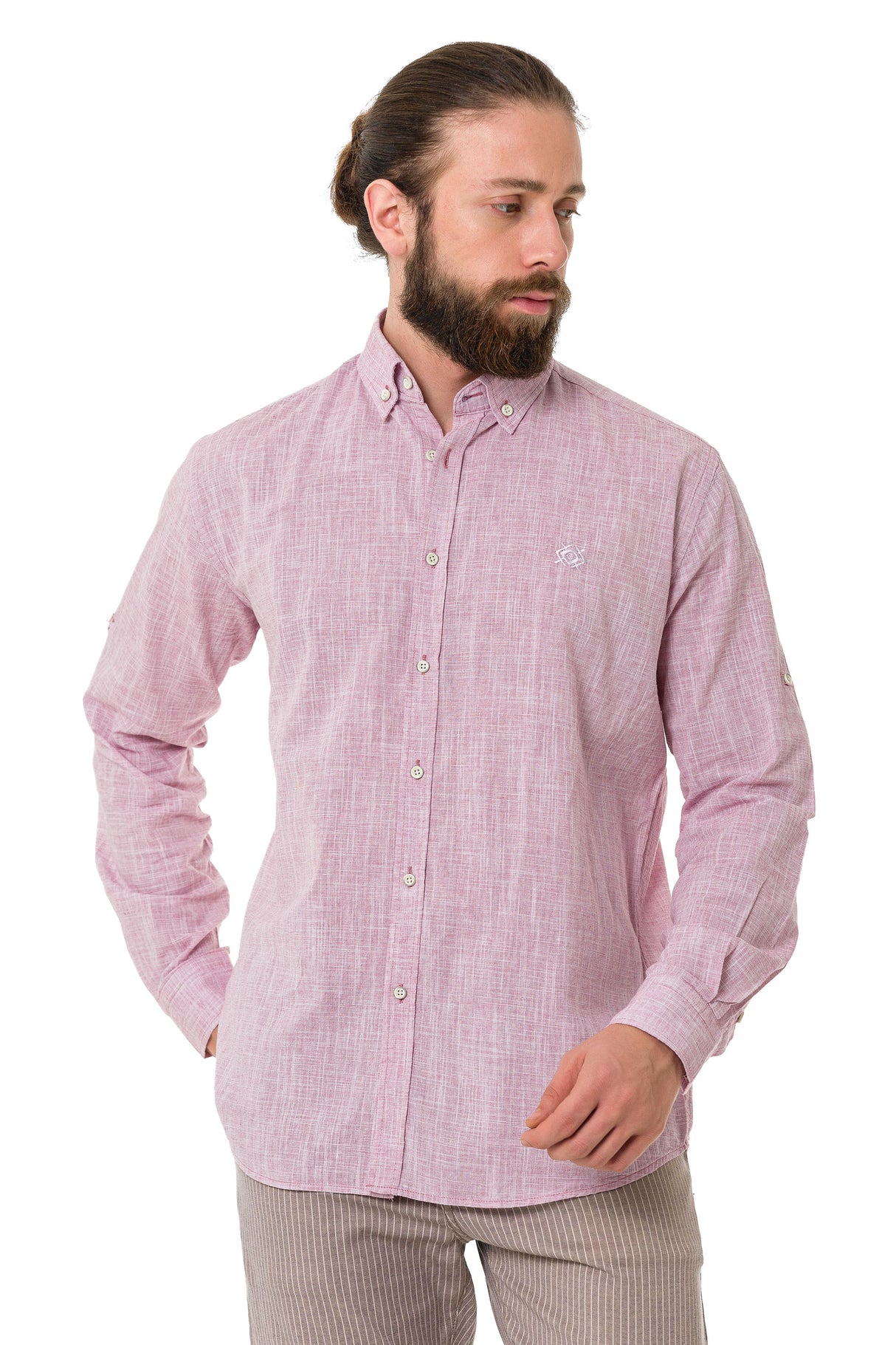 CH199 Mężczyźni koszula z długim rękawem w modnym klasycznym stylu