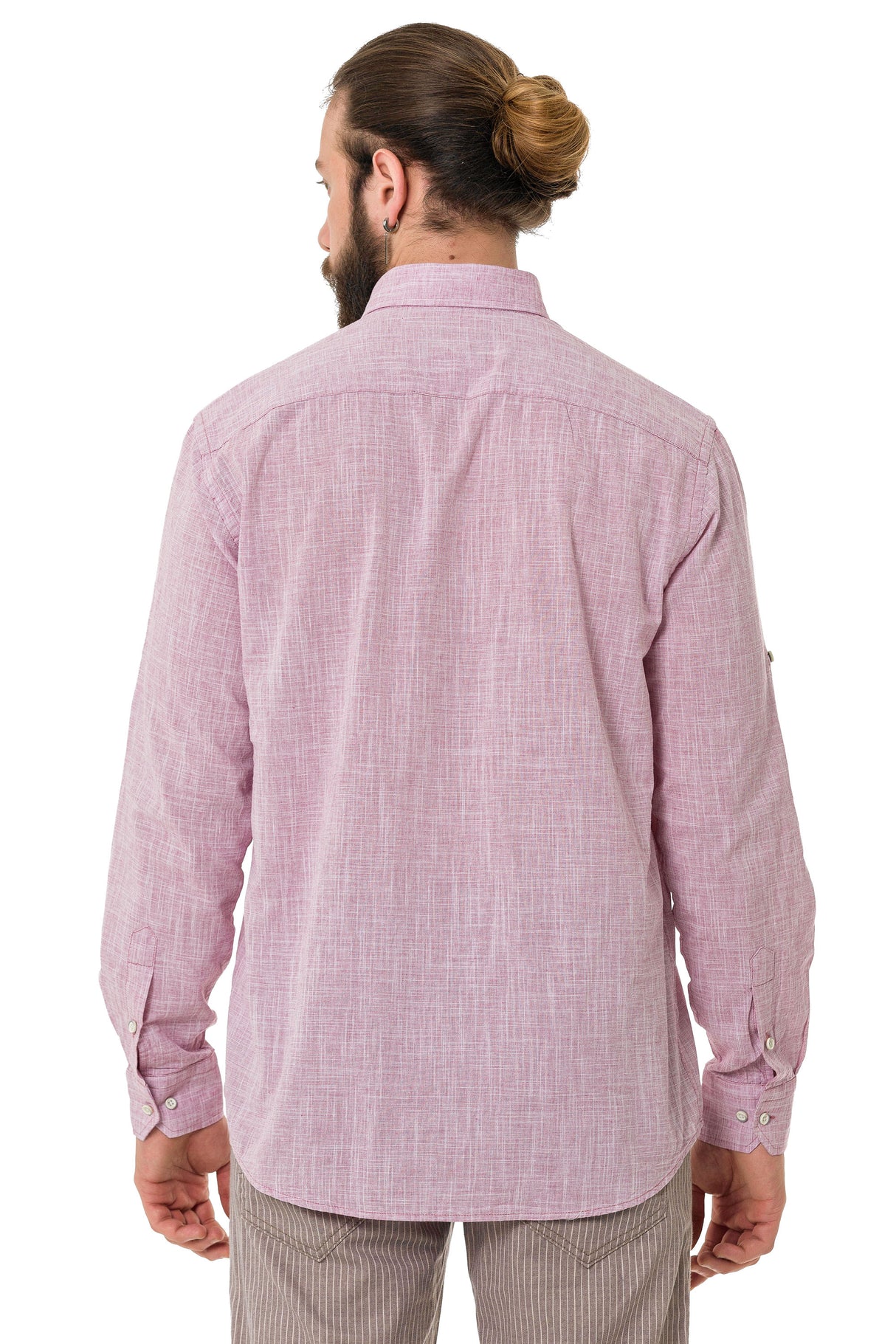 CH199 Mężczyźni koszula z długim rękawem w modnym klasycznym stylu