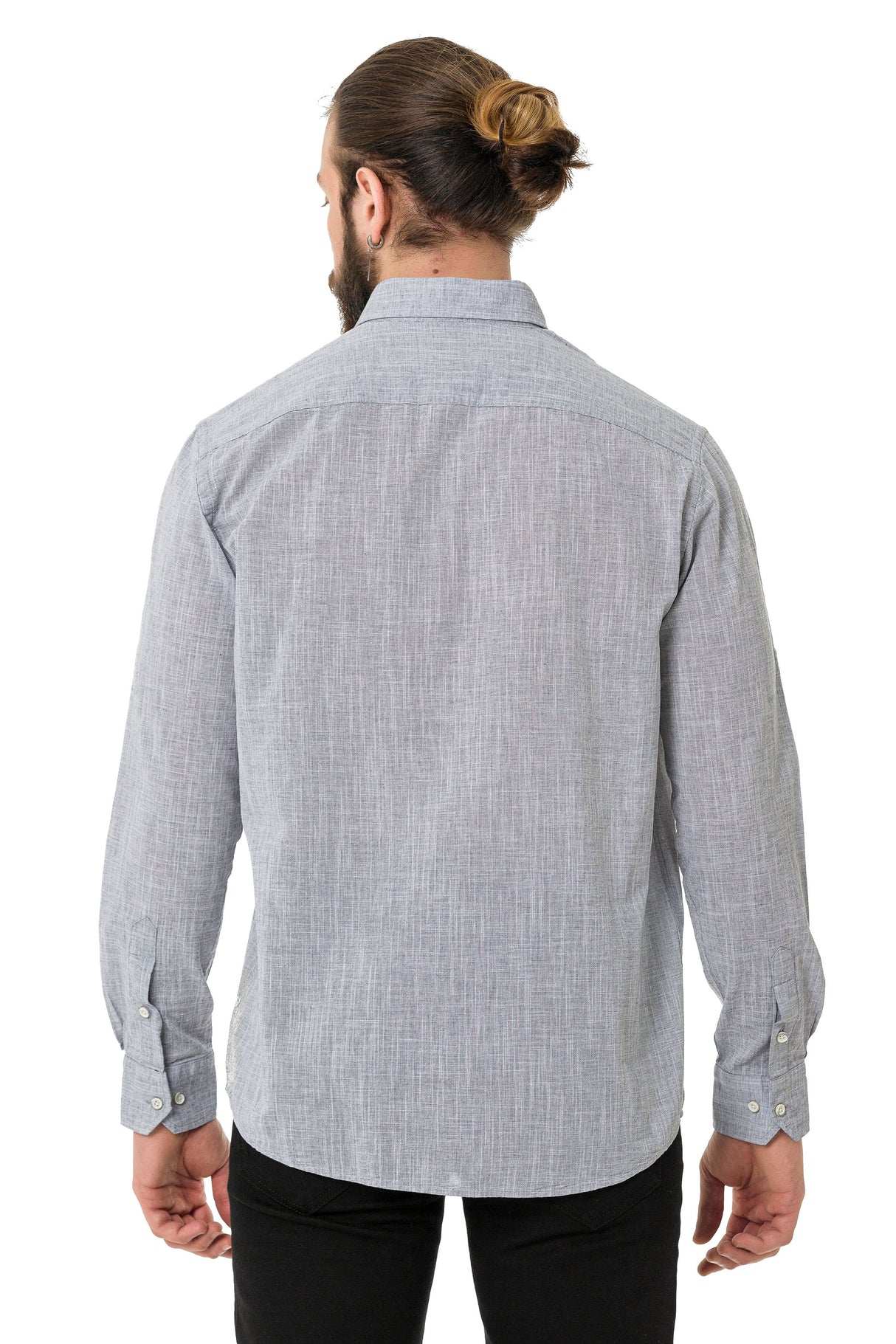 CH199 Mężczyźni koszula z długim rękawem w modnym klasycznym stylu