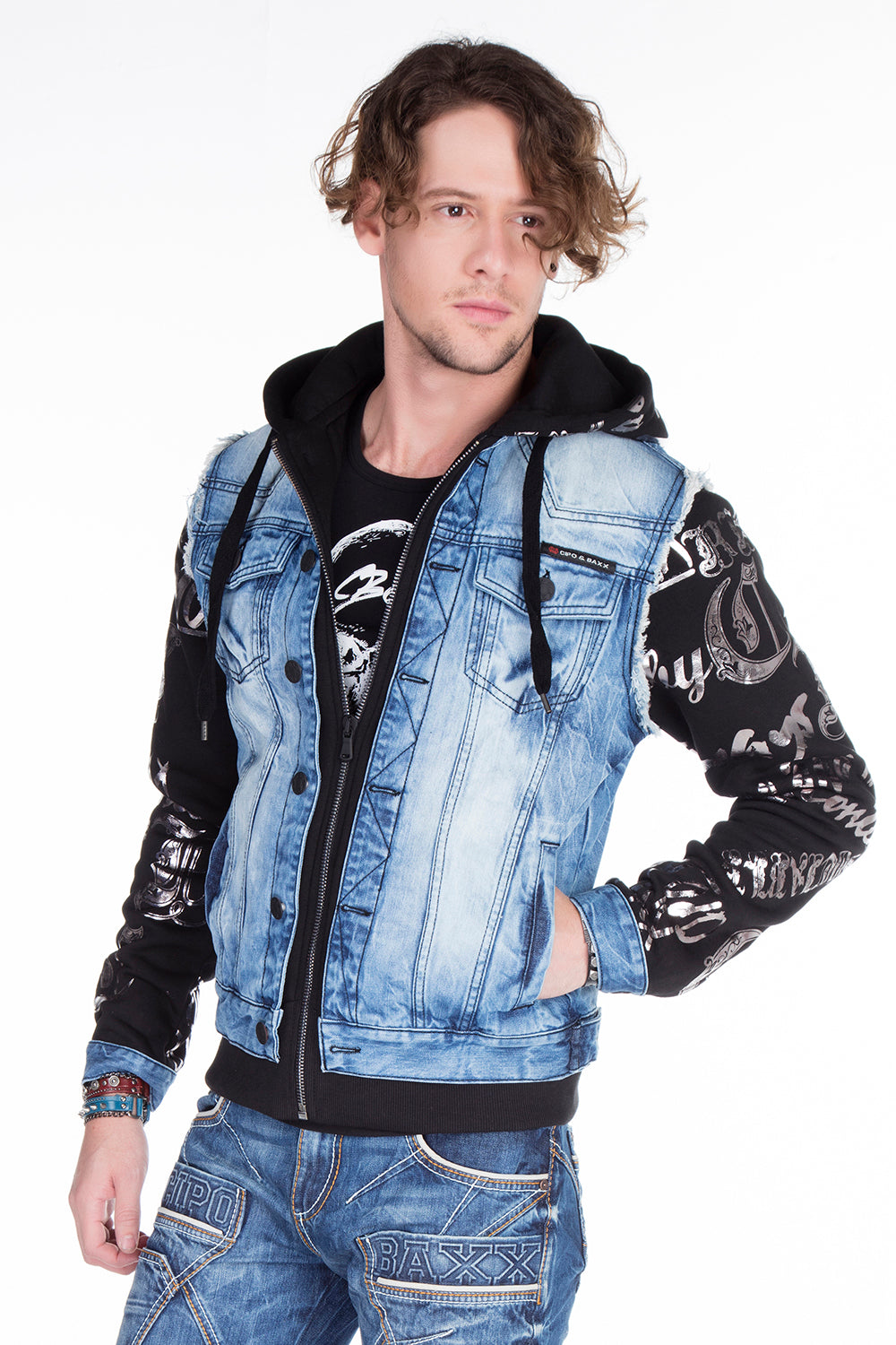 CJ181 kurtka męska z kapturem