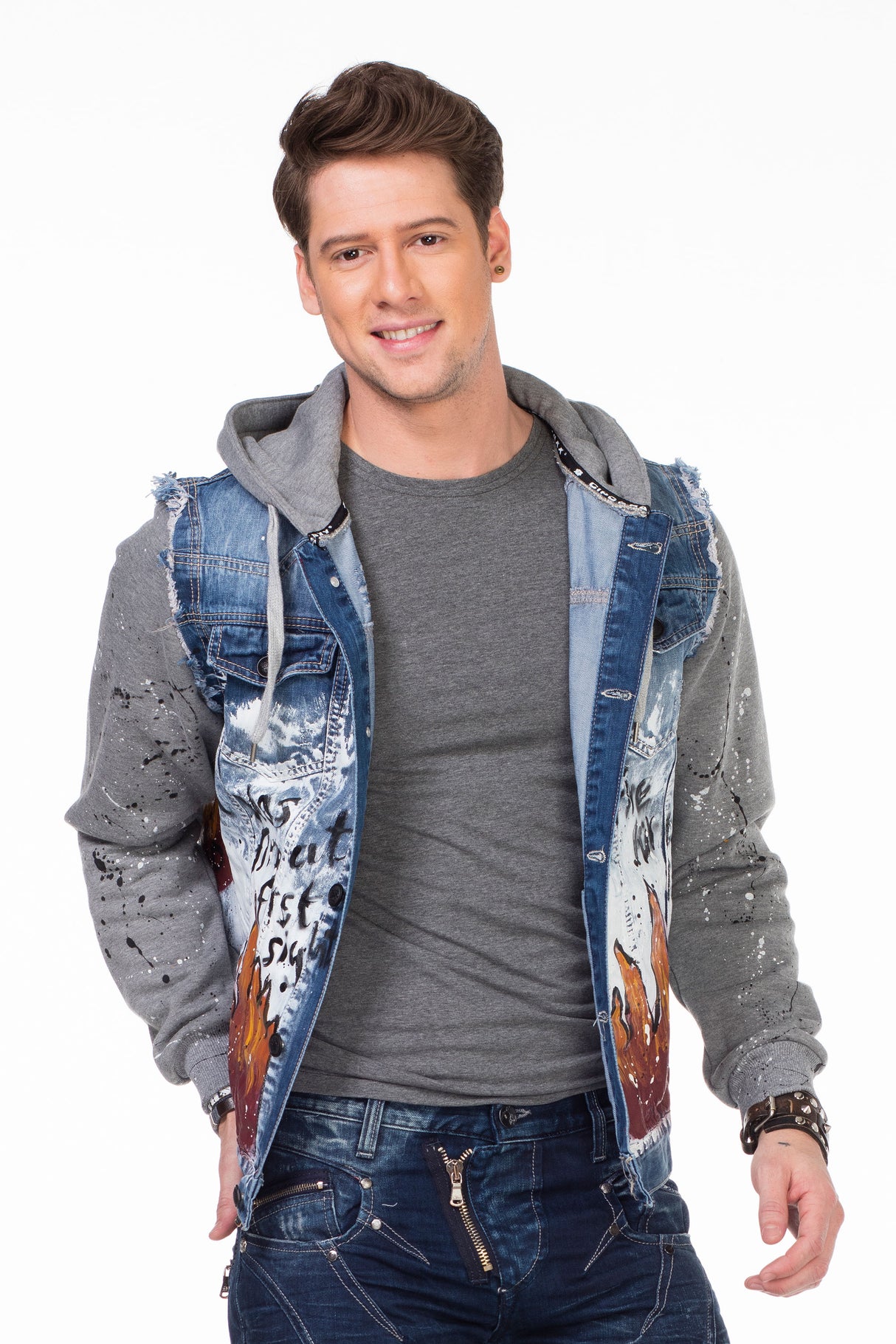 CJ209 kurtka męska z kapturem