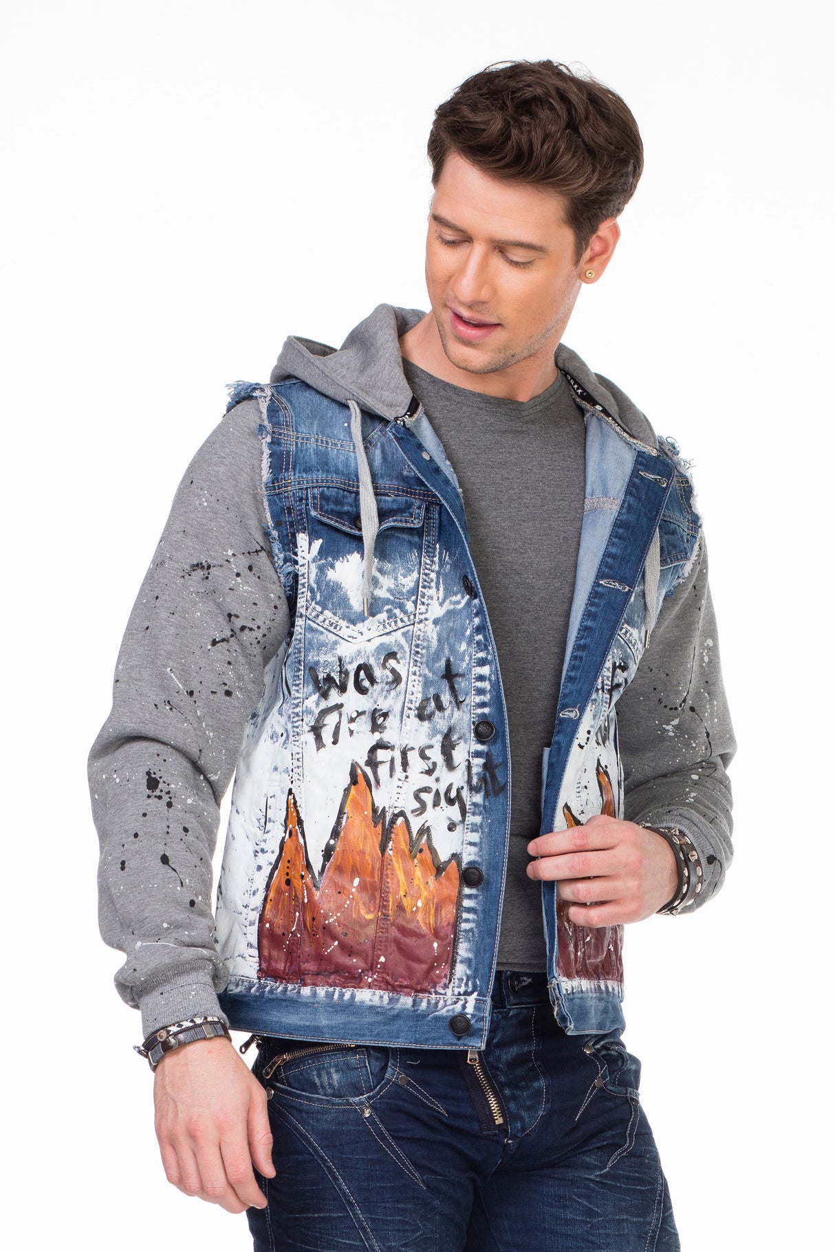 CJ209 kurtka męska z kapturem