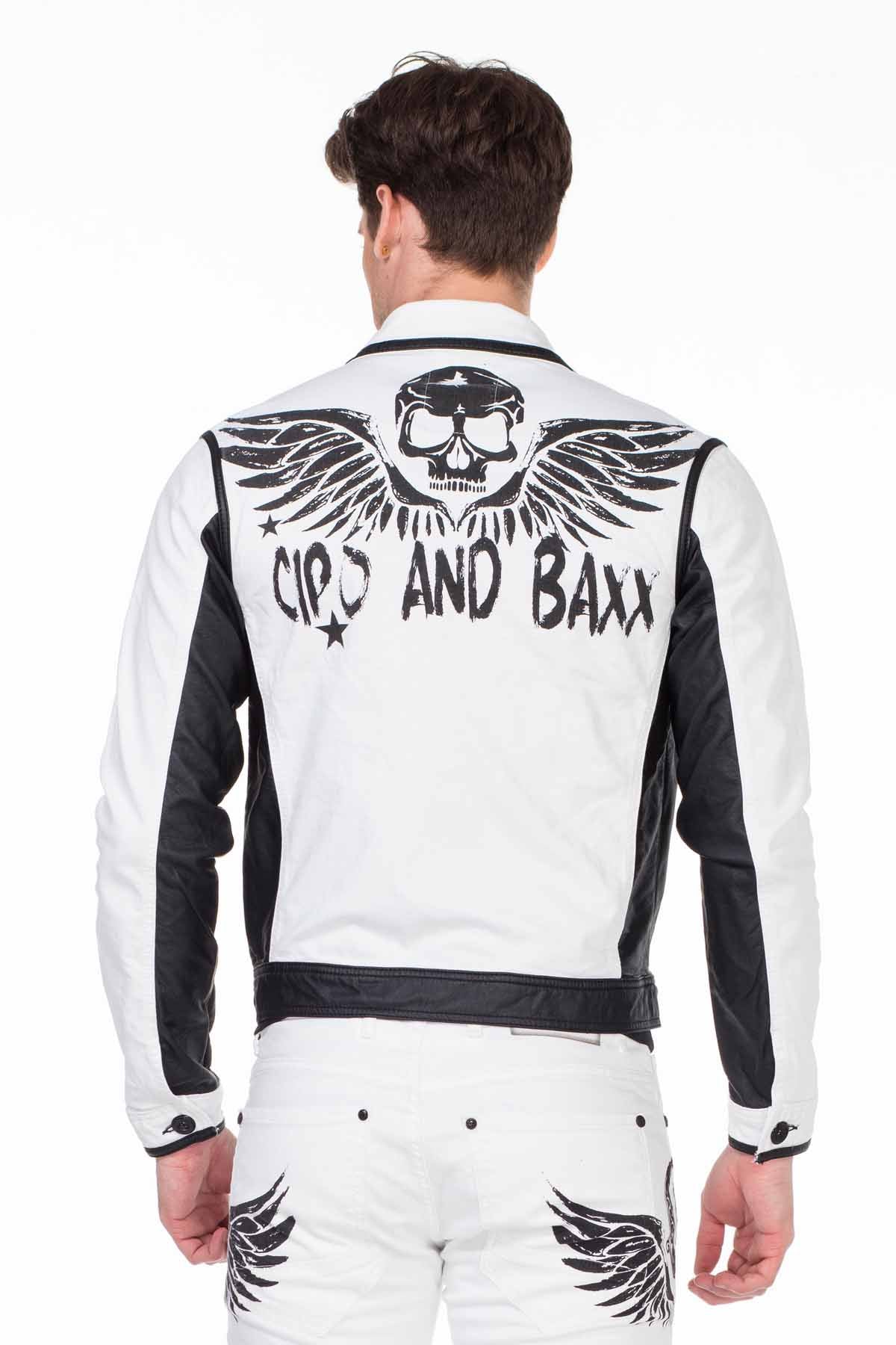 CJ213 kurtka męska z grafiką na plecach