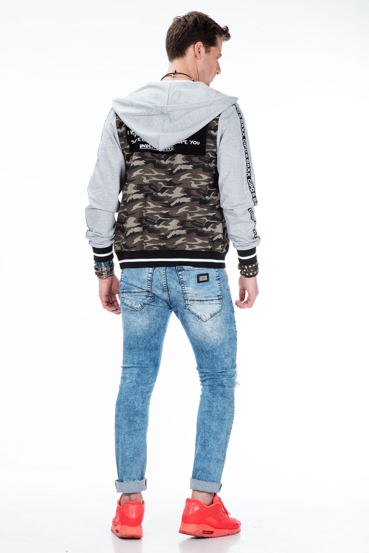 CJ215 kurtka męska w stylu moro