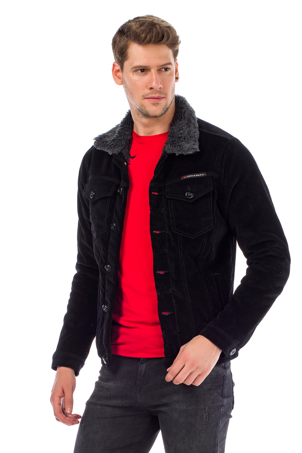 CJ231 kurtka męska sztruksowa