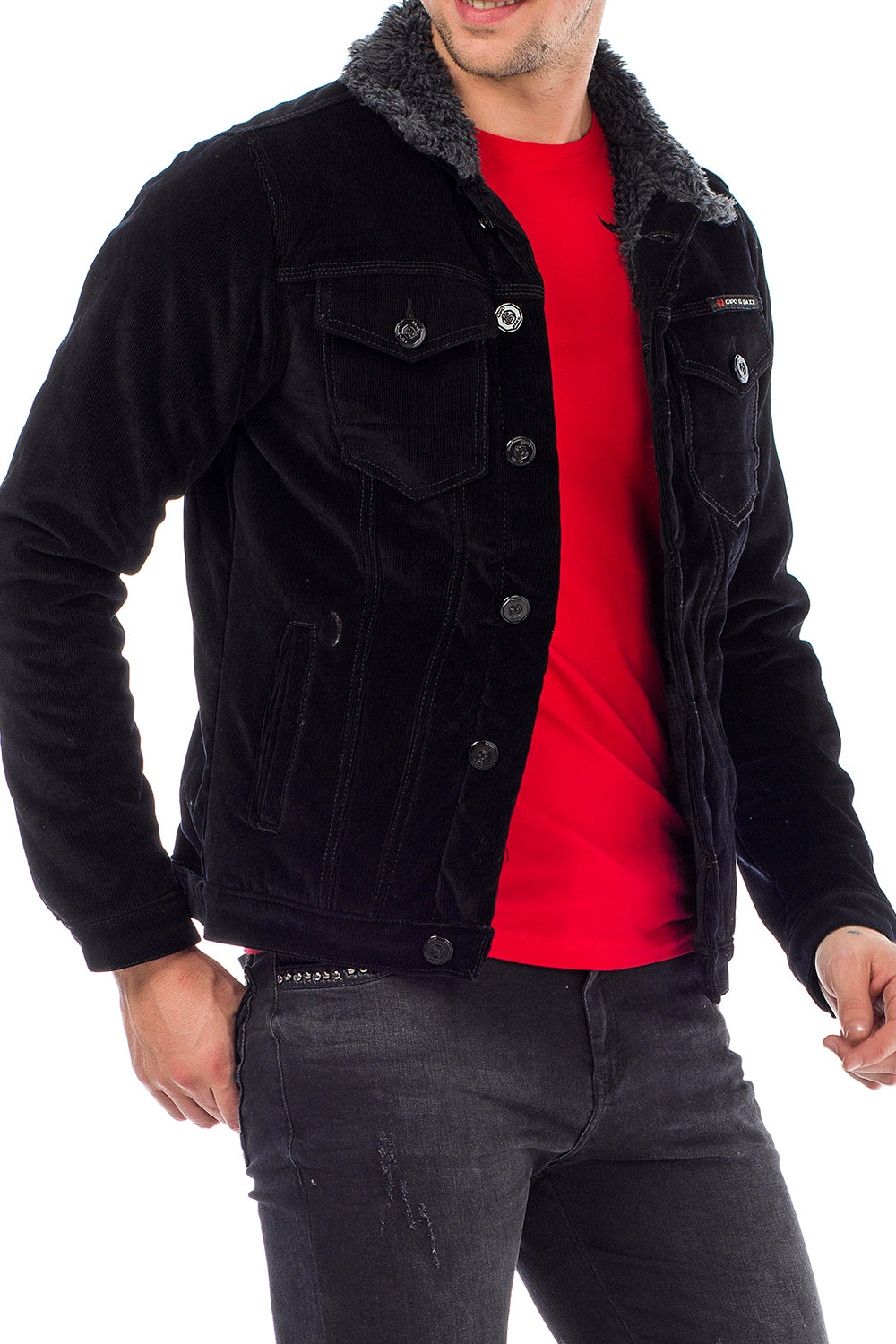 CJ231 kurtka męska sztruksowa