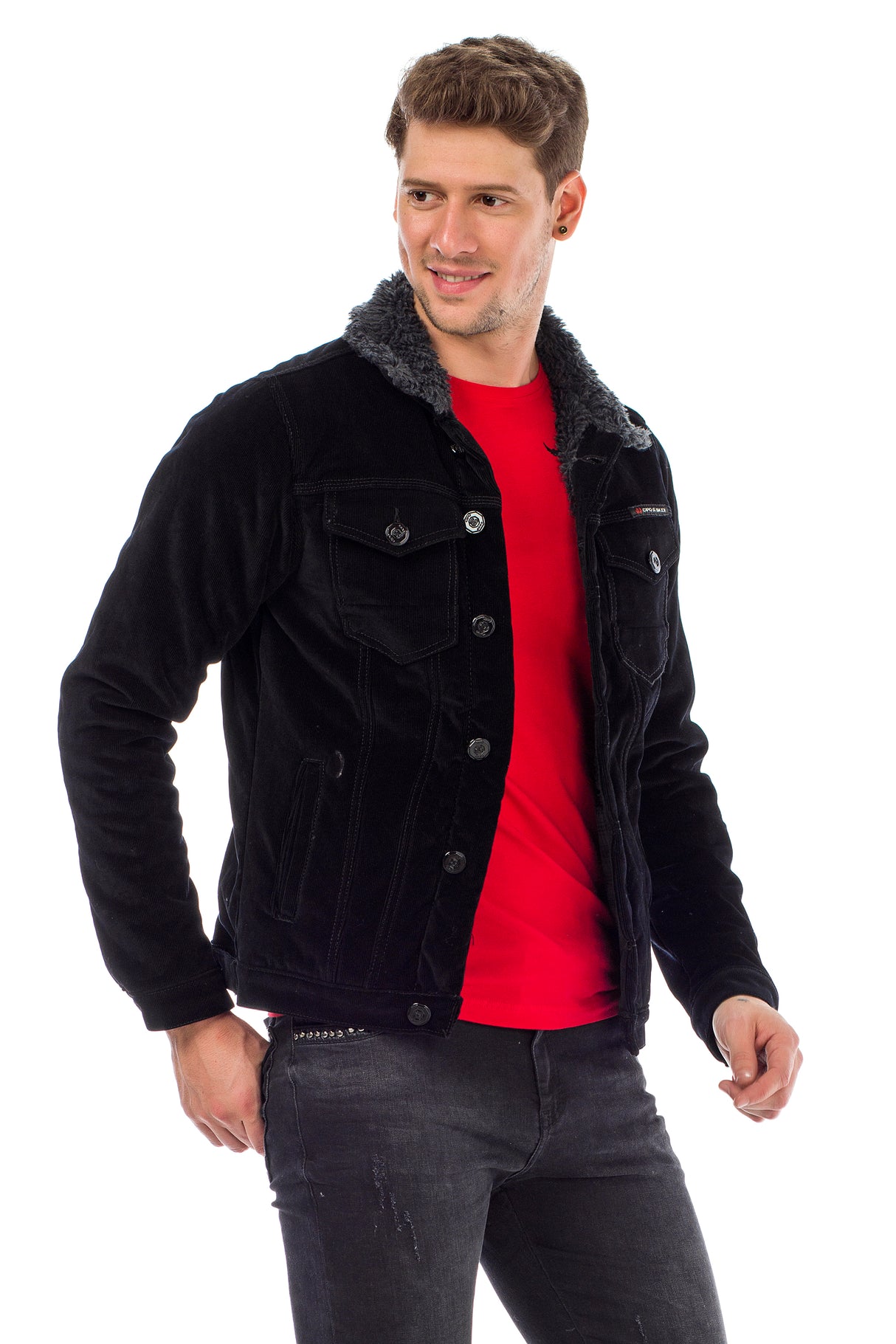 CJ231 kurtka męska sztruksowa