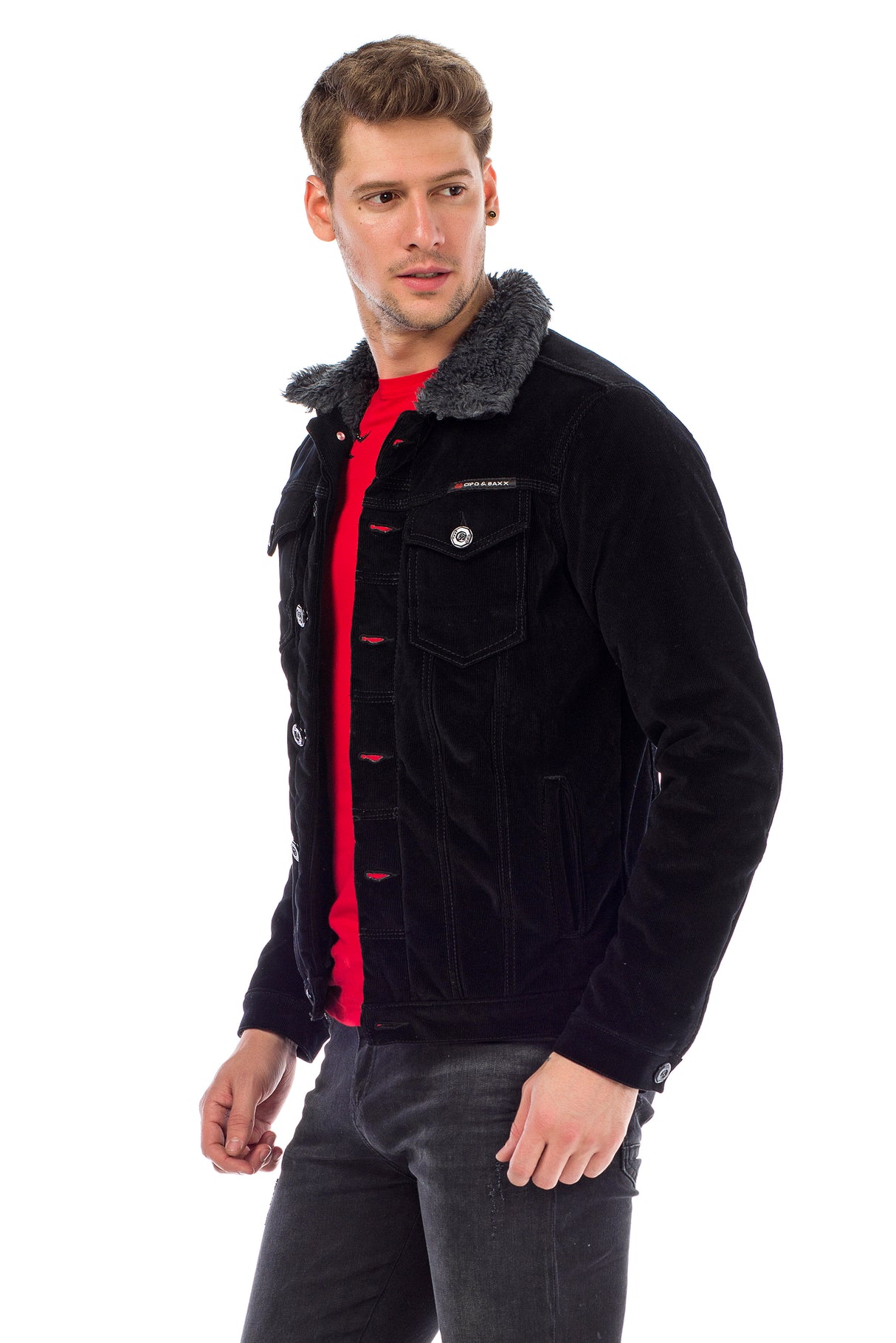 CJ231 kurtka męska sztruksowa