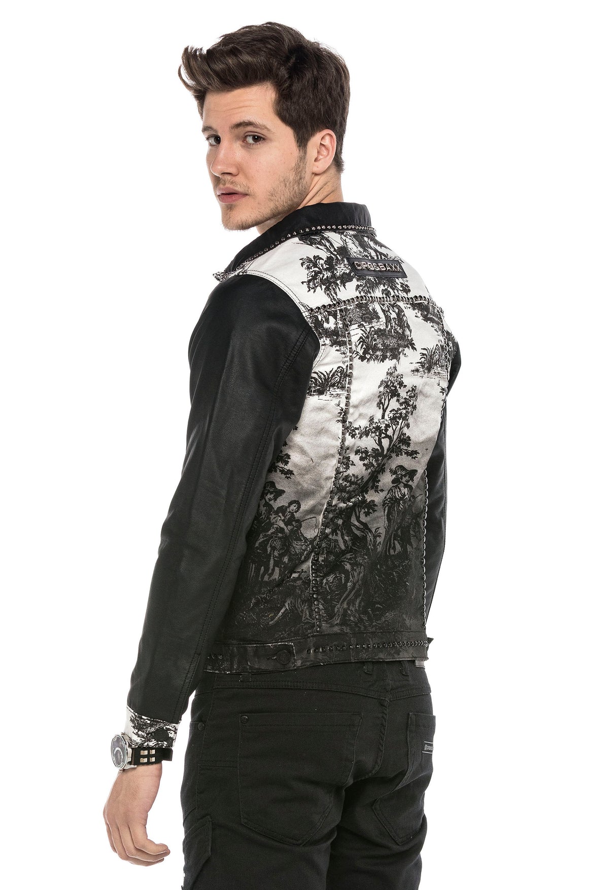 CJ252 kurta męska z wzorem