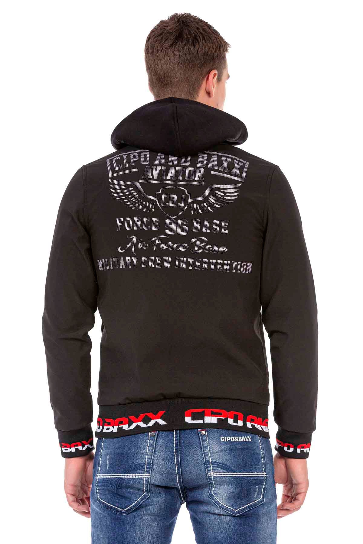 CJ271 kurtka męska z tłoczeniem na plecach