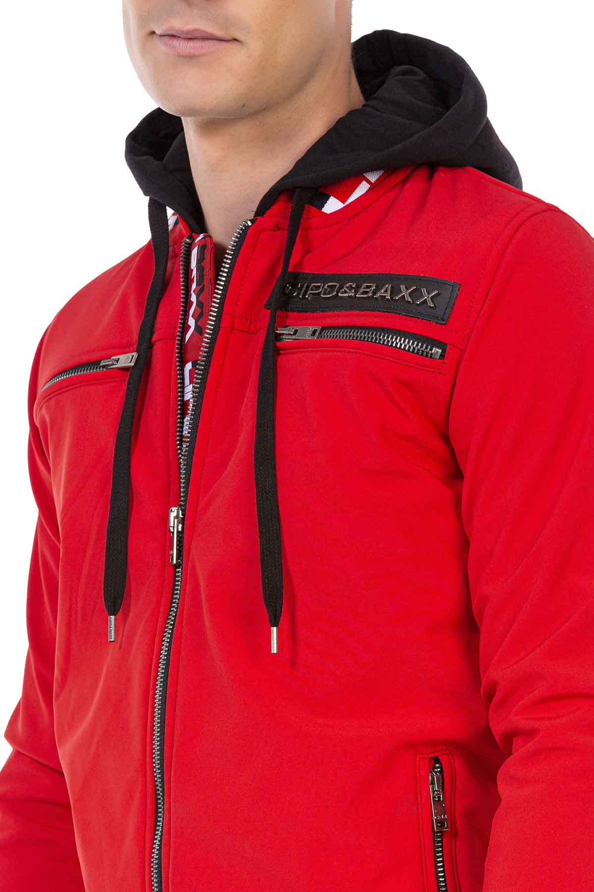 CJ271 kurtka męska z tłoczeniem na plecach