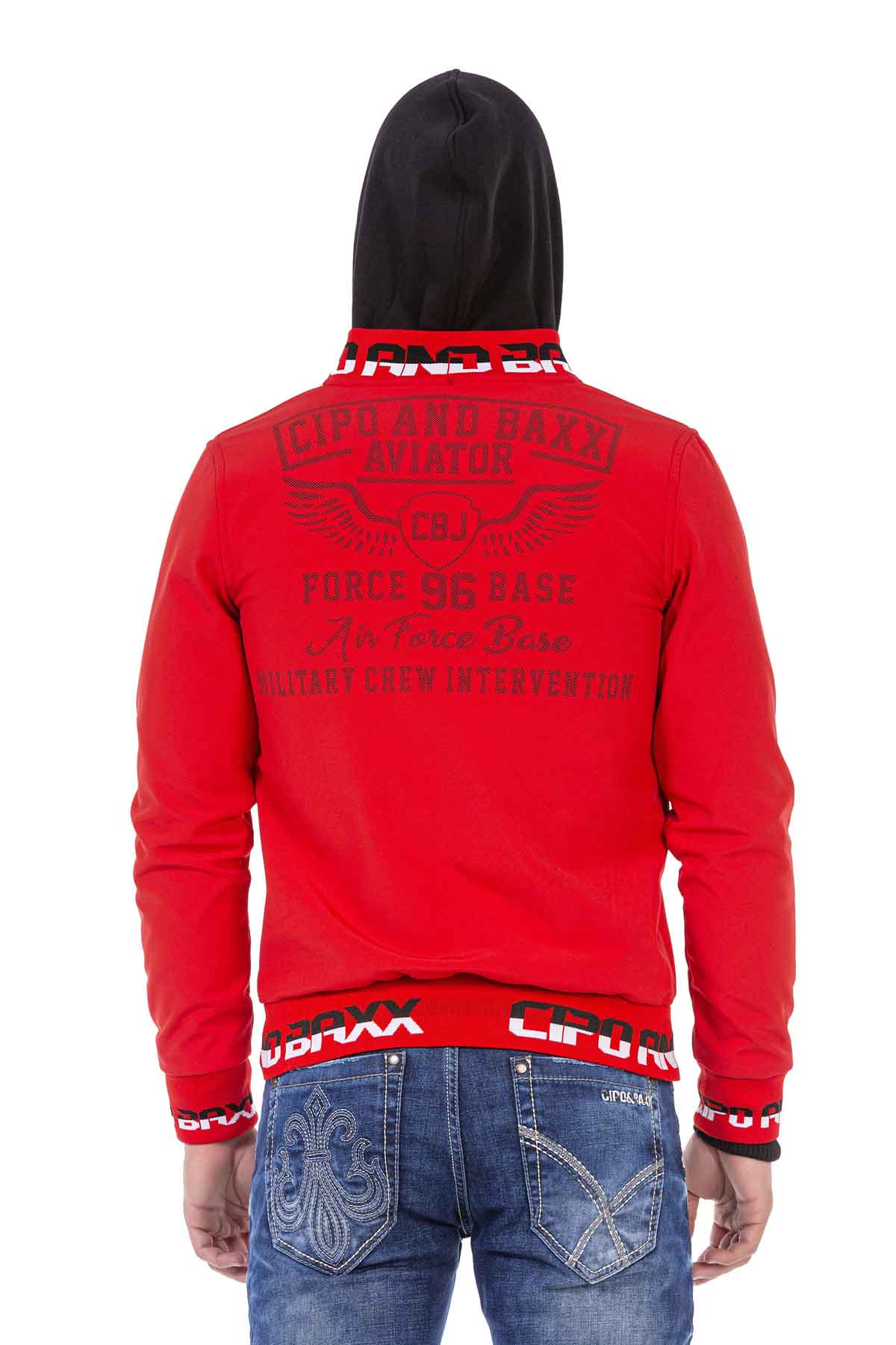 CJ271 kurtka męska z tłoczeniem na plecach