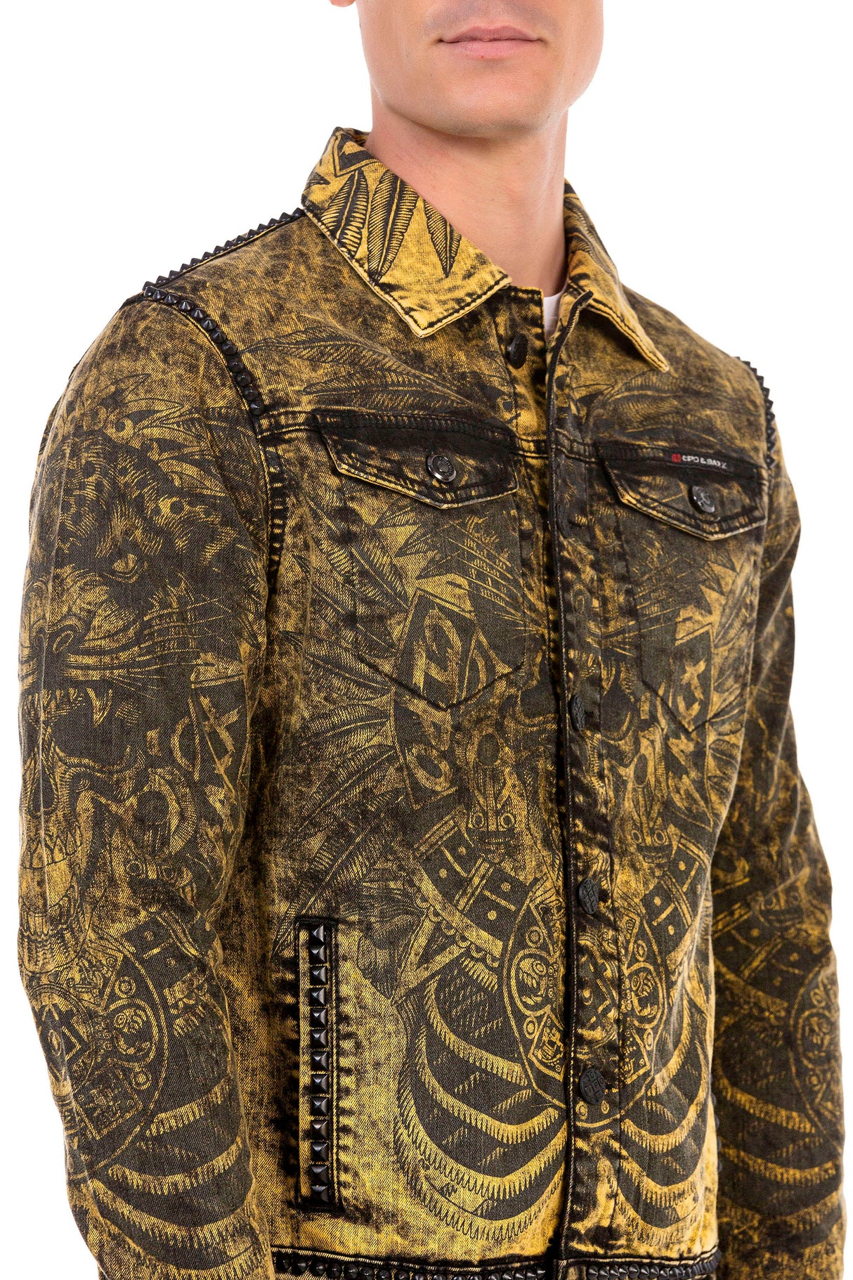 CJ273 kurtka męska z nadrukiem na plecach