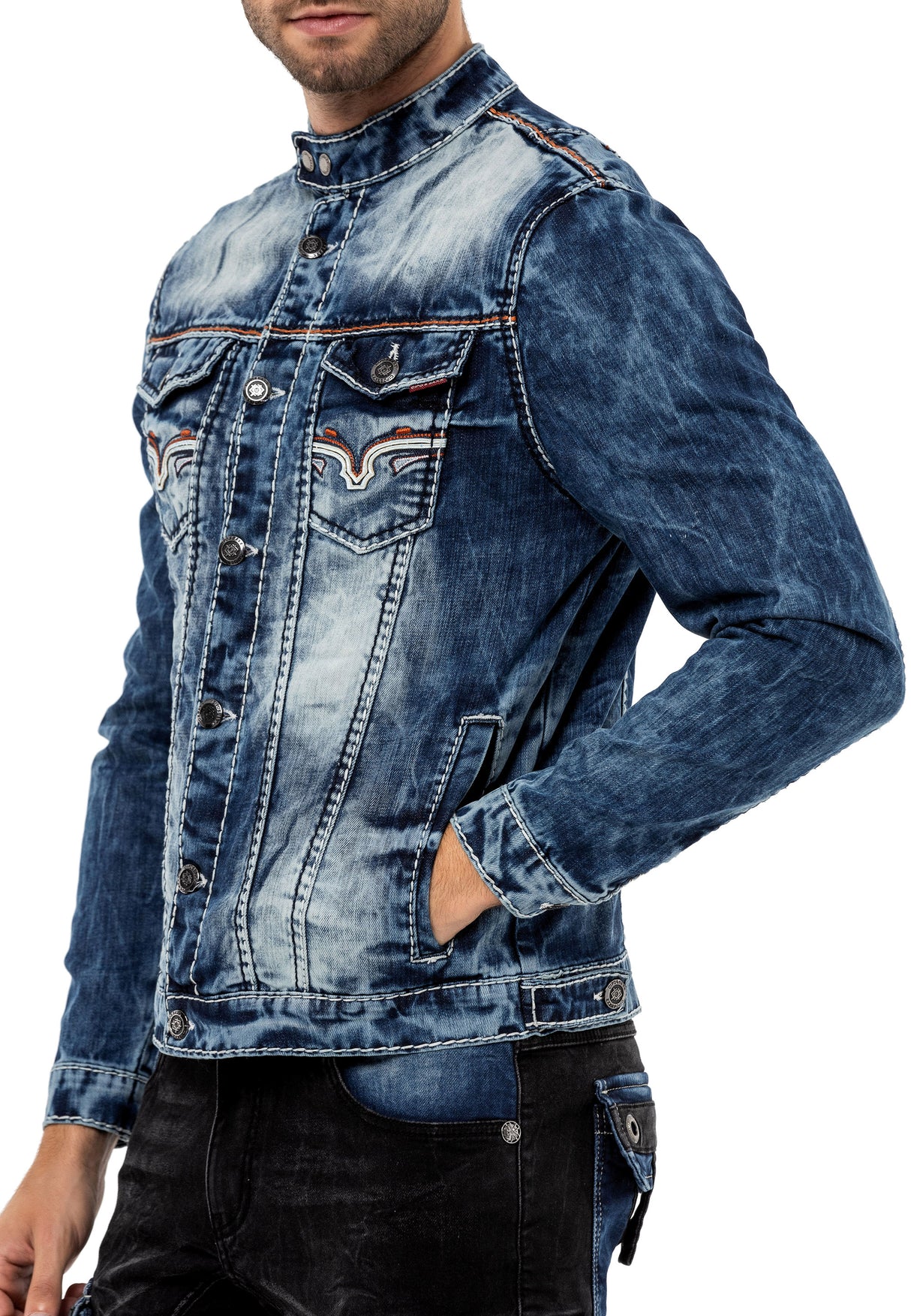 CJ279 kurtka męska jeansowa