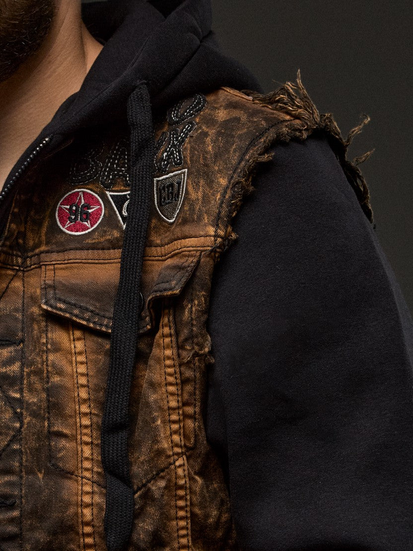 CJ287 kurtka męska z kapturem