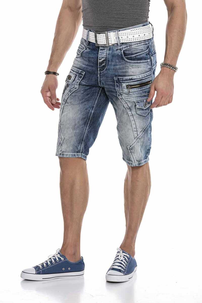 CK101 szorty męskie z suwakami