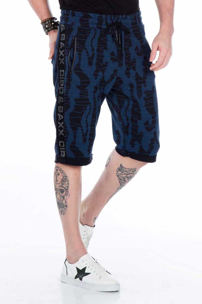 CK167 szorty męskie capri w kamuflażowym stylu