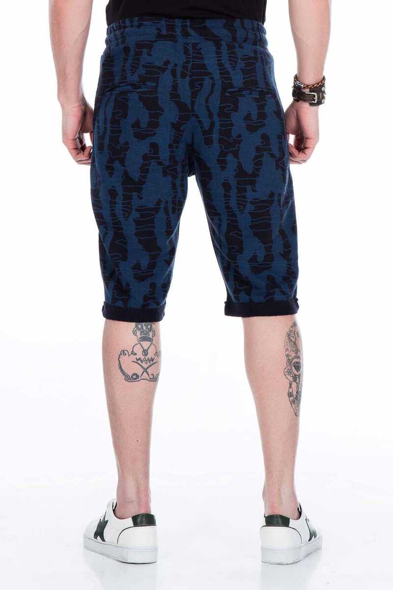 CK167 szorty męskie capri w kamuflażowym stylu